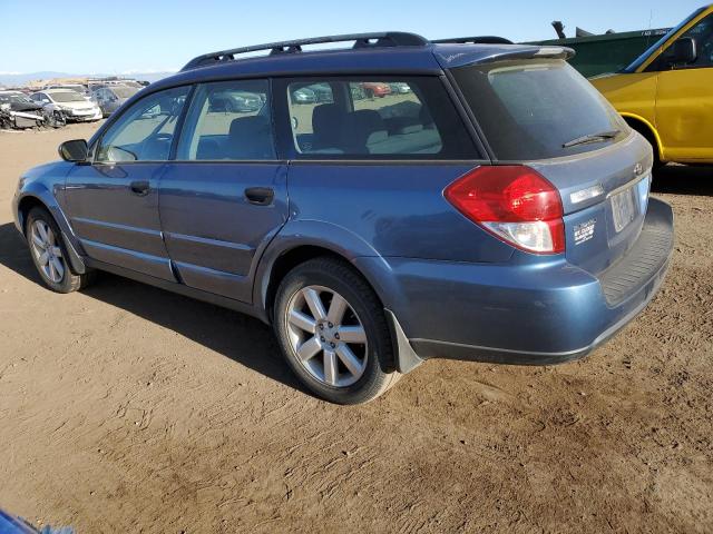 4S4BP61CX87304452 - 2008 SUBARU OUTBACK 2.5I BLUE photo 2