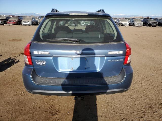 4S4BP61CX87304452 - 2008 SUBARU OUTBACK 2.5I BLUE photo 6