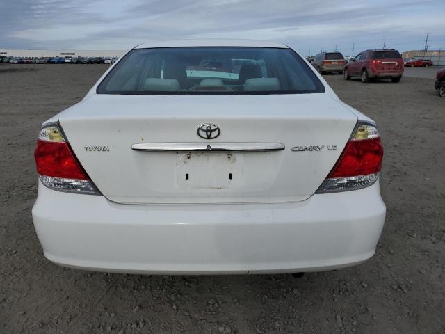 4T1BE32K45U603622 - 2005 TOYOTA CAMRY LE WHITE photo 6