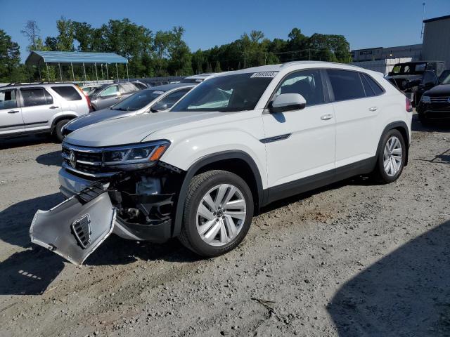 1V2WC2CA3MC226358 - 2021 VOLKSWAGEN ATLAS CROS SE WHITE photo 1