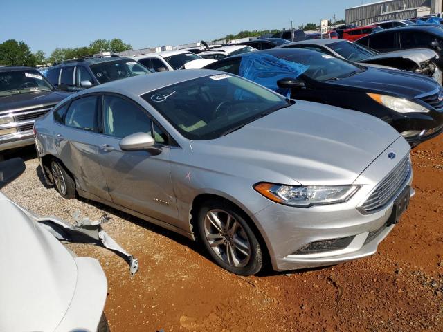 3FA6P0UU0JR278987 - 2018 FORD FUSION S HYBRID SILVER photo 4