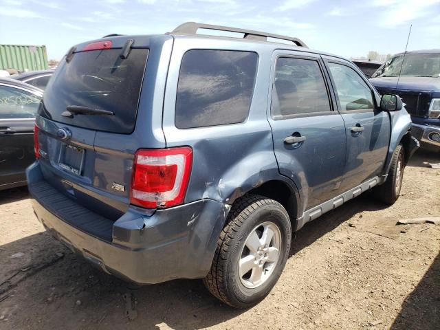1FMCU9DG2BKC50520 - 2011 FORD ESCAPE XLT TEAL photo 3