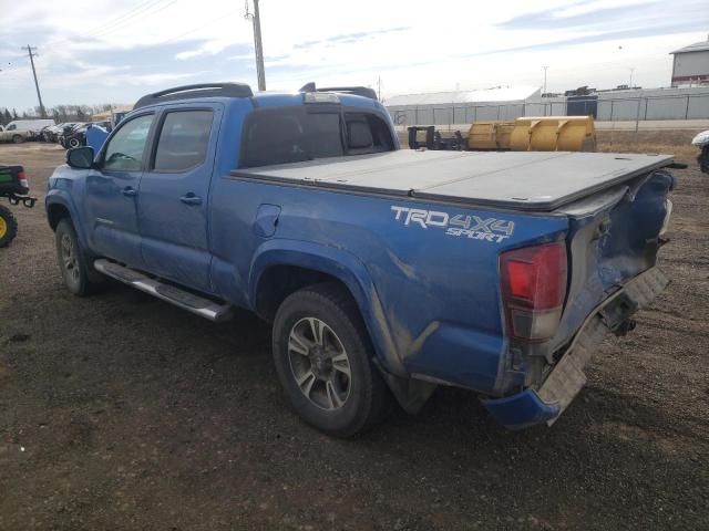 5TFDZ5BN0JX034297 - 2018 TOYOTA TACOMA DOUBLE CAB BLUE photo 2