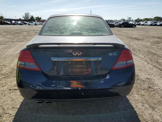 JNKAY41E54M401541 - 2004 INFINITI M45 BLUE photo 6