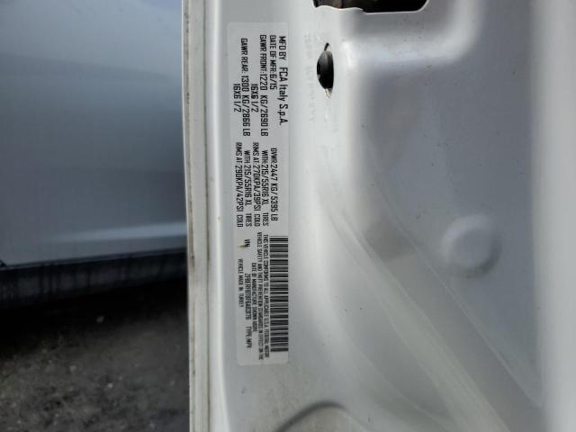 ZFBERFBT8F6A83176 - 2015 RAM PROMASTER SLT Blanc photo 13