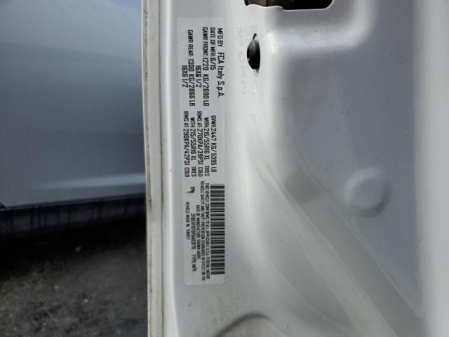 ZFBERFBT8F6A83176 - 2015 RAM PROMASTER SLT WHITE photo 13