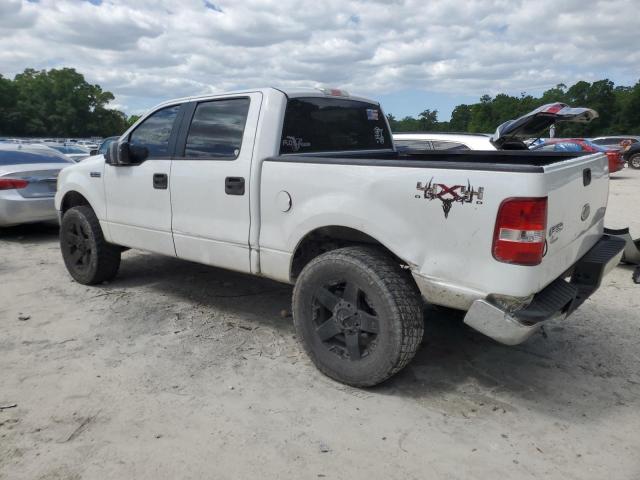 1FTRW14W35KF06671 - 2005 FORD F150 SUPERCREW WHITE photo 2