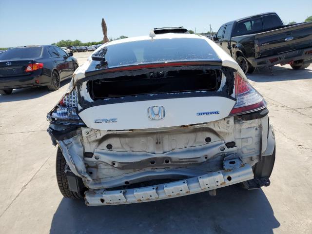 JHMZF1D67FS001328 - 2015 HONDA CR-Z EX WHITE photo 6