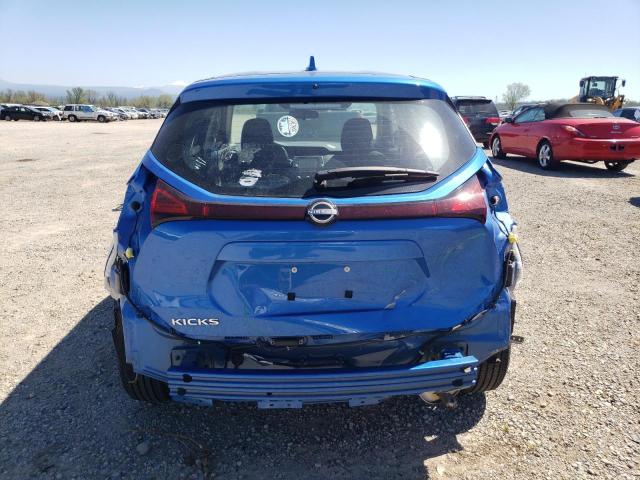 3N1CP5BV3NL484547 - 2022 NISSAN KICKS S BLUE photo 6