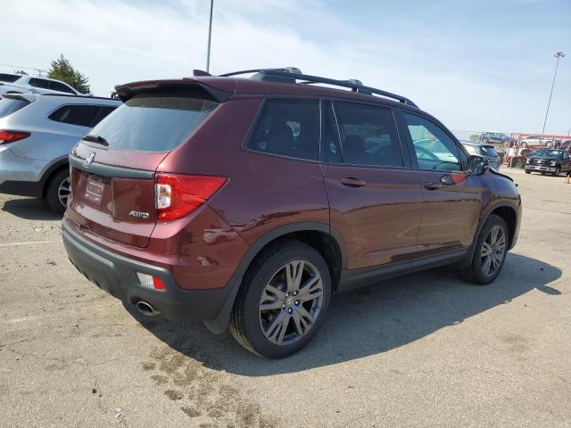 5FNYF8H59MB009903 - 2021 HONDA PASSPORT EXL ბურგუნდია ფოტო 3