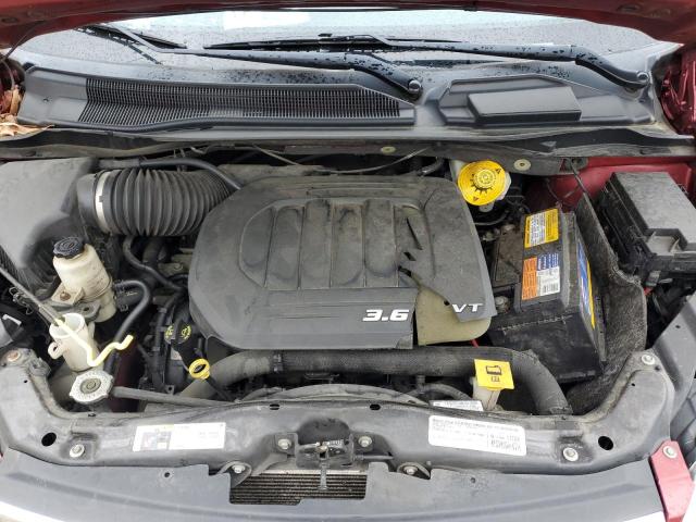 2C4RC1BG9FR637420 - 2015 CHRYSLER TOWN & COU TOURING ბურგუნდია ფოტო 12