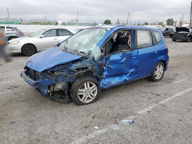 JHMGD38677S017484 - 2007 HONDA FIT S BLUE photo 1