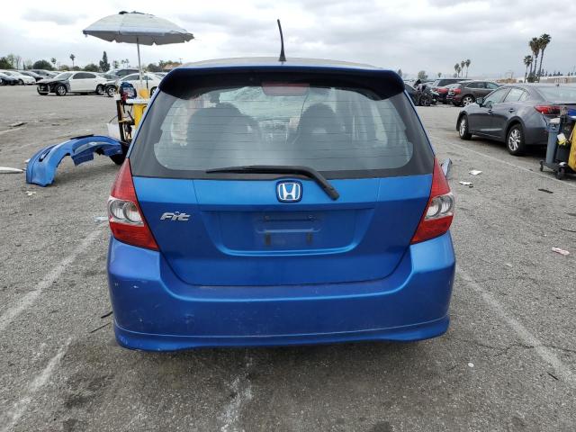 JHMGD38677S017484 - 2007 HONDA FIT S BLUE photo 6