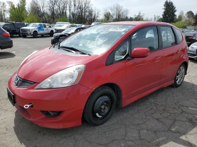 JHMGE8H46AC026591 - 2010 HONDA FIT SPORT RED photo 1