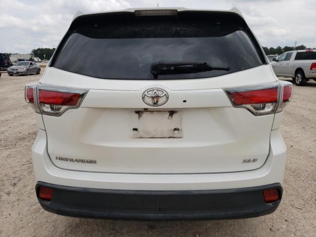 5TDKKRFH3FS084020 - 2015 TOYOTA HIGHLANDER XLE WHITE photo 6