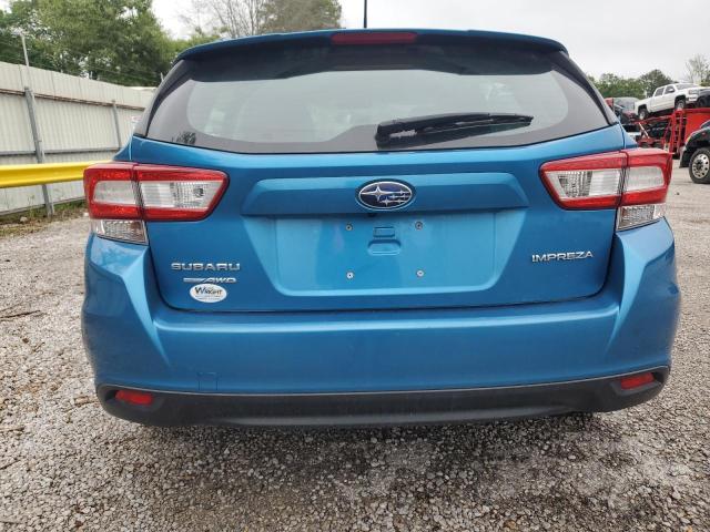 4S3GTAA60J1718867 - 2018 SUBARU IMPREZA BLUE photo 6