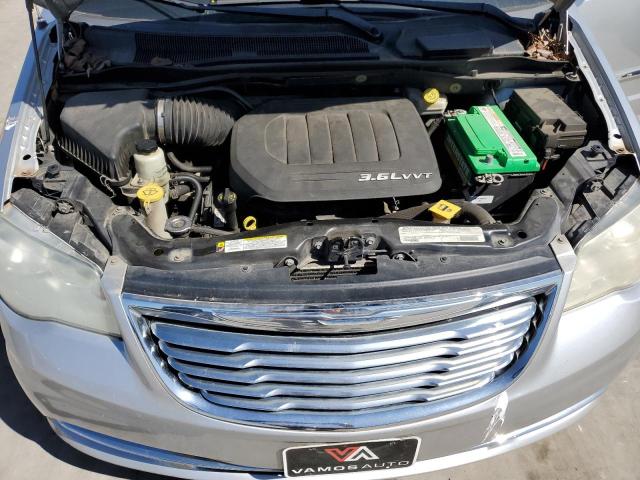 2C4RC1CG9CR170977 - 2012 CHRYSLER TOWN & COU TOURING L SILVER photo 12