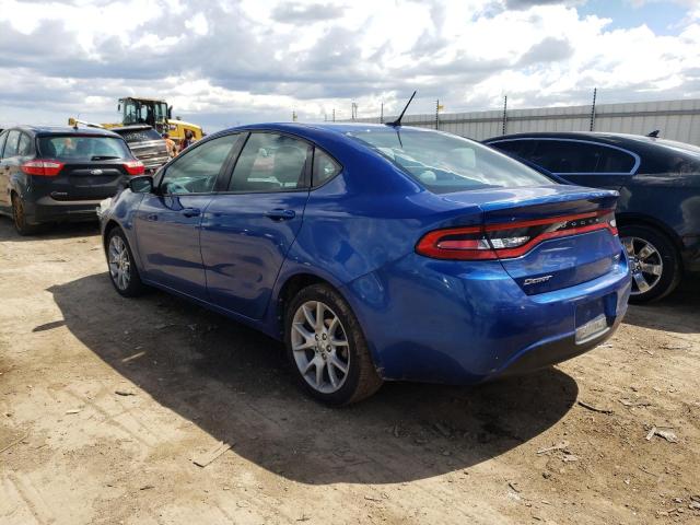 1C3CDFBA8DD126586 - 2013 DODGE DART SXT BLUE photo 2