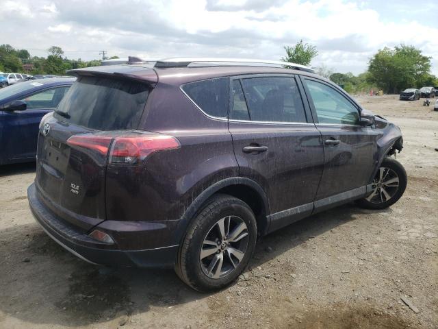 2T3RFREV1JW742807 - 2018 TOYOTA RAV4 ADVENTURE BURGUNDY photo 3