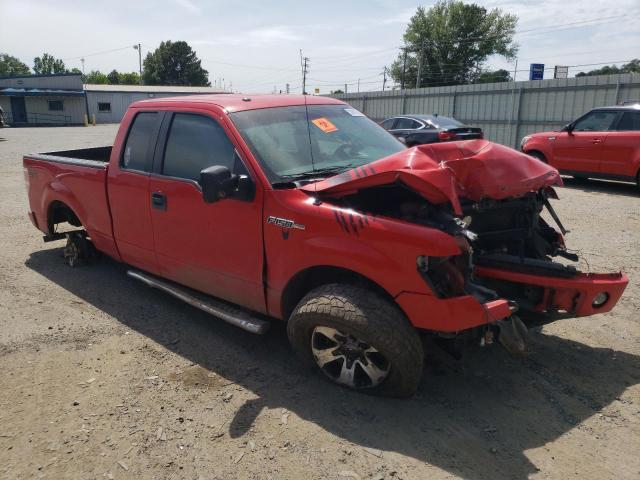 1FTFX1CF2DFA60683 - 2013 FORD F150 SUPER CAB RED photo 4