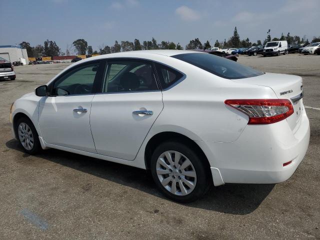 3N1AB7AP4EY322238 - 2014 NISSAN SENTRA S WHITE photo 2