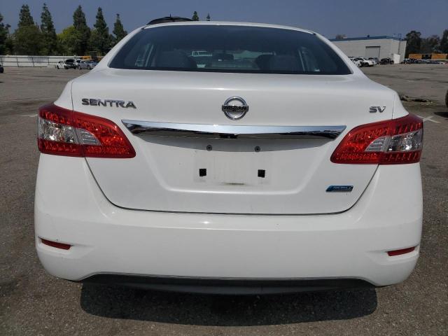 3N1AB7AP4EY322238 - 2014 NISSAN SENTRA S WHITE photo 6