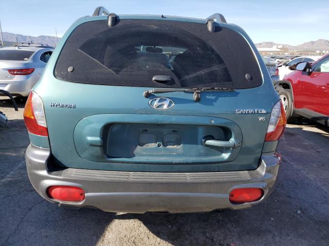 KM8SC13D42U177548 - 2002 HYUNDAI SANTA FE GLS TEAL photo 6