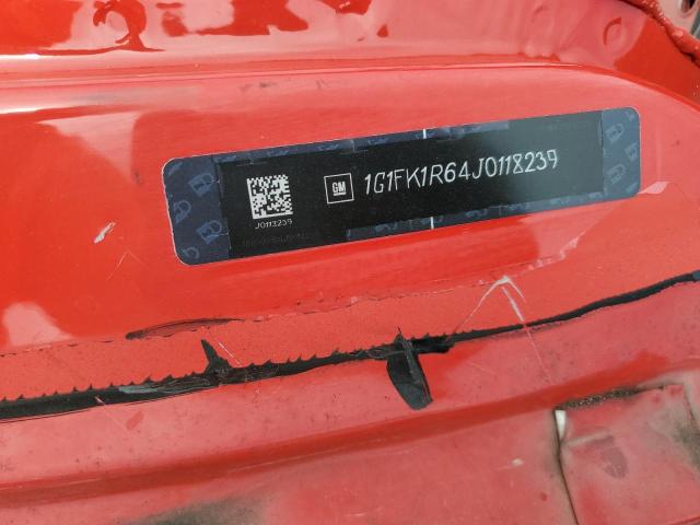 1G1FK1R64J0118239 - 2018 CHEVROLET CAMARO ZL1 RED photo 12