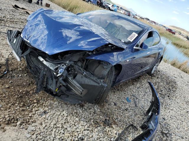 5YJSA1E21MF418080 - 2021 TESLA MODEL S BLUE photo 1