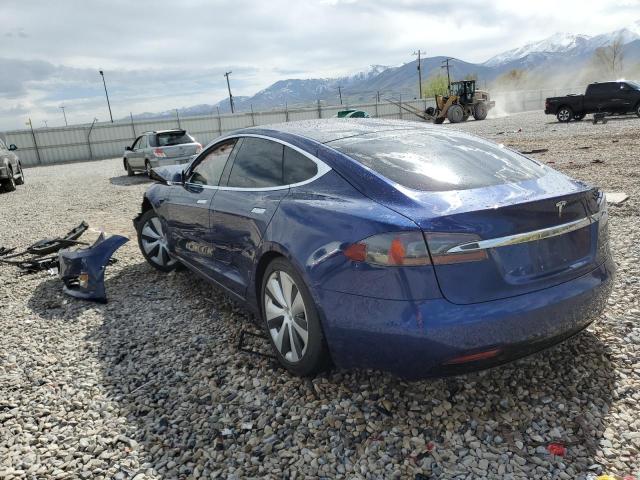 5YJSA1E21MF418080 - 2021 TESLA MODEL S BLUE photo 2