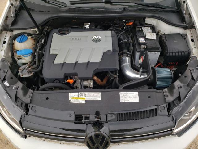 WVWDM7AJ1DW027491 - 2013 VOLKSWAGEN GOLF WHITE photo 12