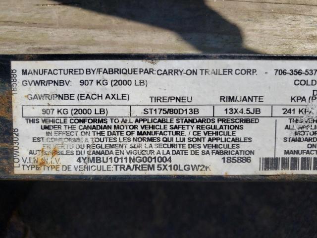 N0V1NATTH1ST1ME - 2020 UTILITY TRAILER BLACK photo 10