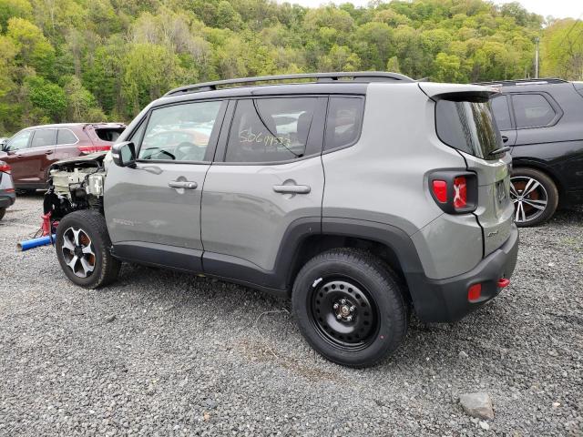 ZACNJDC17MPM66102 - 2021 JEEP RENEGADE TRAILHAWK GRAY photo 2