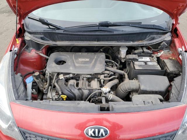 KNADM4A30H6037609 - 2017 KIA RIO LX RED photo 11