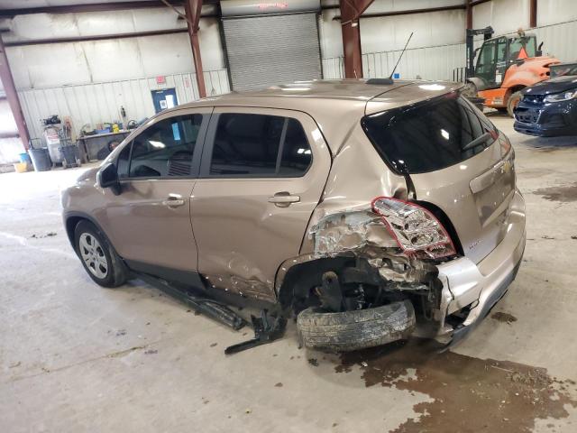 3GNCJKSB7JL364738 - 2018 CHEVROLET TRAX LS TAN photo 2