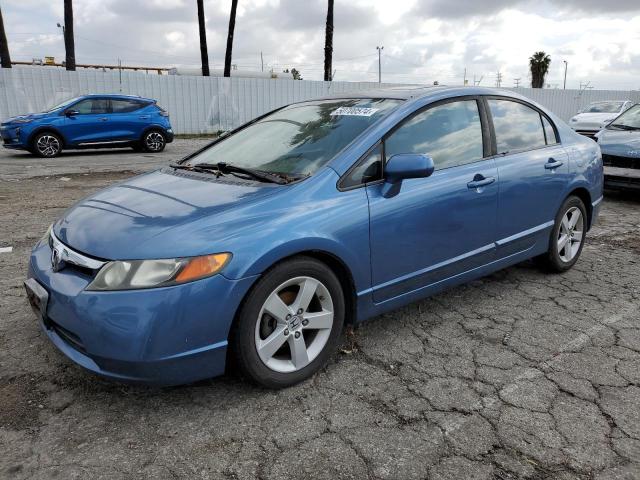 1HGFA16818L067180 - 2008 HONDA CIVIC EX BLUE photo 1