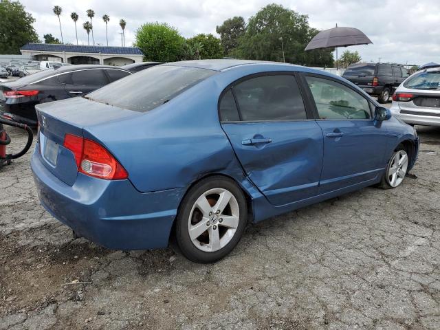 1HGFA16818L067180 - 2008 HONDA CIVIC EX BLUE photo 3