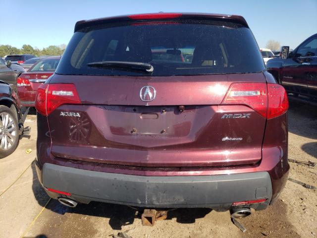 2HNYD28388H501365 - 2008 ACURA MDX TECHNOLOGY BURGUNDY photo 6