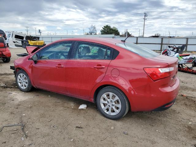 KNADM4A30D6242048 - 2013 KIA RIO LX RED photo 2