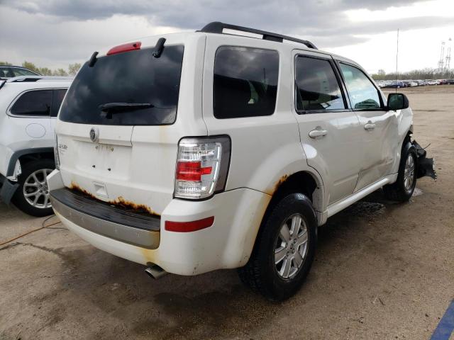 4M2CN8B73AKJ25789 - 2010 MERCURY MARINER WHITE photo 3