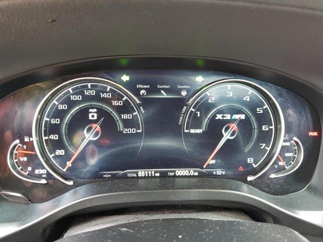 5YMTS0C07LLT10174 - 2020 BMW X3 M COMPETITION RED photo 9