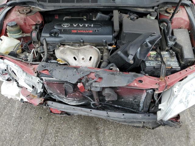 JTNBE46K673066874 - 2007 TOYOTA CAMRY CE RED photo 11