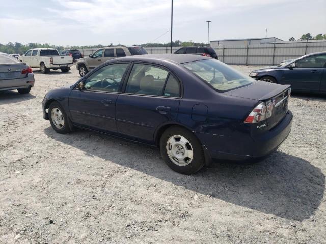 JHMES966X3S032395 - 2003 HONDA CIVIC HYBRID BLUE photo 2