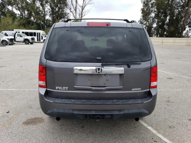 5FNYF4H24FB075986 - 2015 HONDA PILOT LX GRAY photo 6