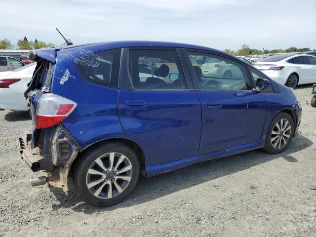 JHMGE8H59CC008372 - 2012 HONDA FIT SPORT BLUE photo 3