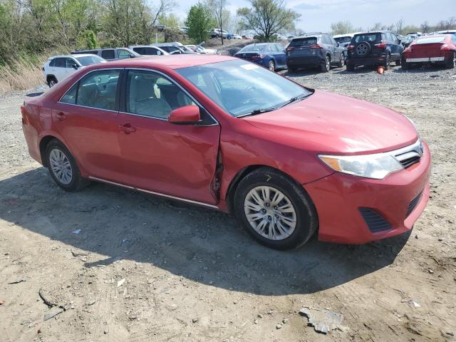 4T1BF1FK0EU766442 - 2014 TOYOTA CAMRY L RED photo 4