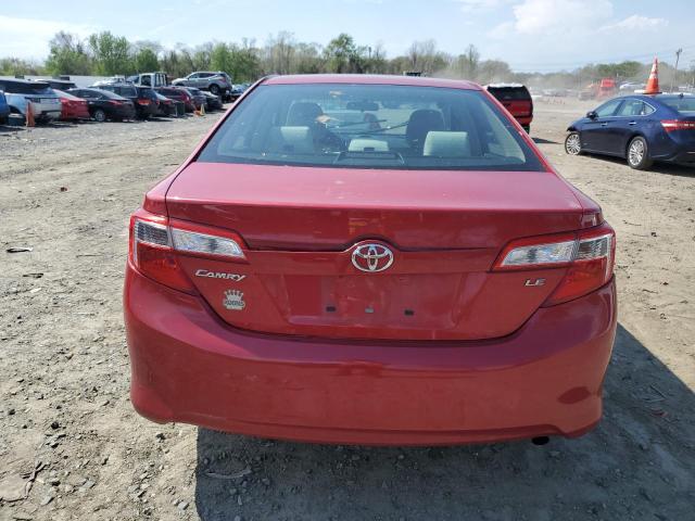 4T1BF1FK0EU766442 - 2014 TOYOTA CAMRY L RED photo 6