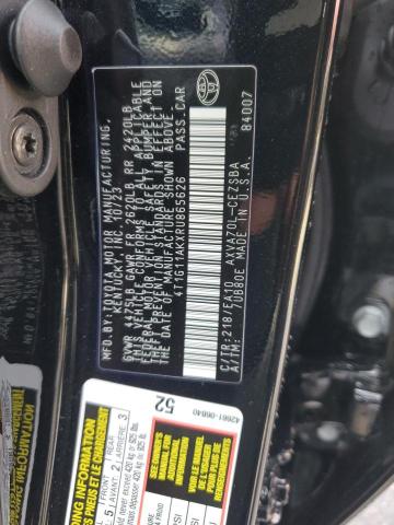 4T1G11AKXRU865626 - 2024 TOYOTA CAMRY SE NIGHT SHADE BLACK photo 12