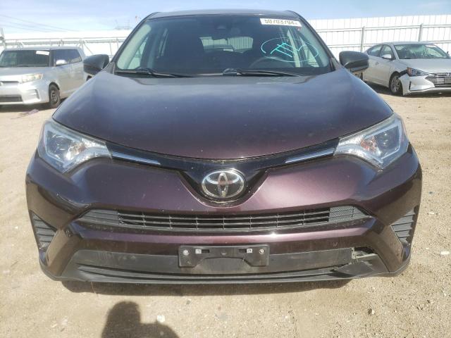 2T3ZFREV4HW386363 - 2017 TOYOTA RAV4 LE BURGUNDY photo 5