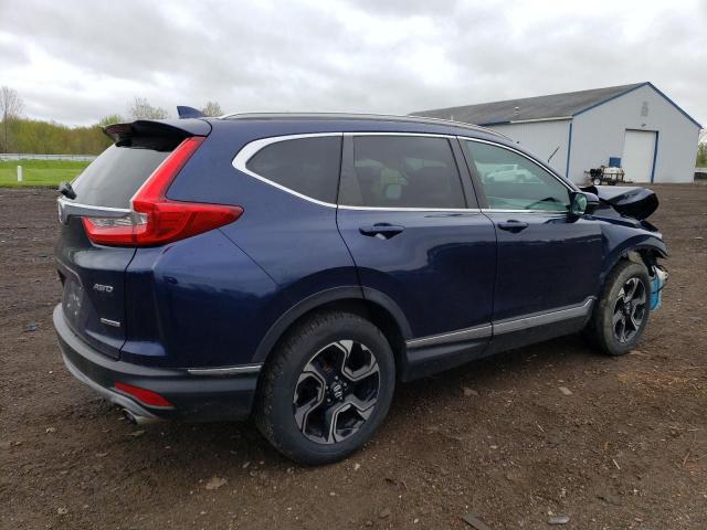 5J6RW2H96HL012081 - 2017 HONDA CR-V TOURING BLUE photo 3